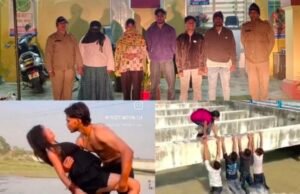 नहर पर अर्ध नग्न अवस्था मे रील्स बना रहे 3 युवक व 2 लड़कियों को पुलिस ने गिरफ्तार किया