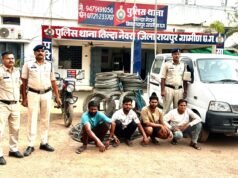 TILDA: बिजली वायर चोरी करने वालों के विरुद्ध नेवरा पुलिस की बड़ी कार्यवाही 4 आरोपी गिरफ्तार