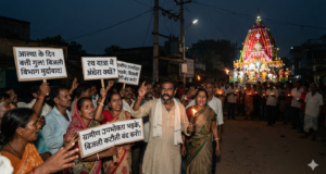 आस्था के दिन बत्ती गुल, भड़के उपभोक्ता! रथ यात्रा के पावन अवसर पर बिजली कटौती से मचा बवाल, ग्रामीण उपभोक्ताओं ने खोला मोर्चा!